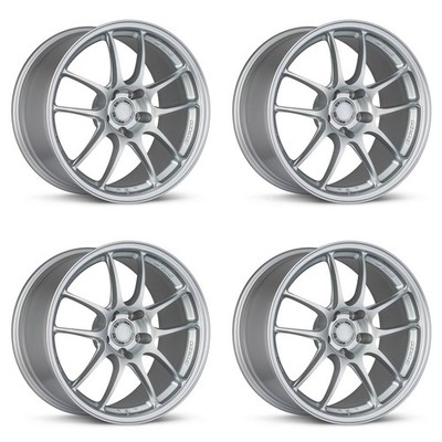 (4X) Enkei PF01 Wheels [16x7 / 4x100 / ET:43 / CB:75] Silver