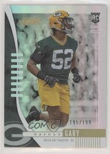 2019 Panini Absolute Rookie Spectrum 195/199 Rashan Gary #156 2jg