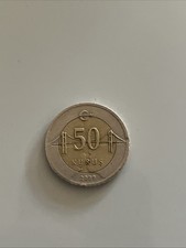 Turkish 50 kurus coin 2009 July 15 Martyrs Bridge