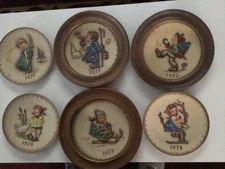 Set (5) MJ Hummel Plates 1971-76 Germany