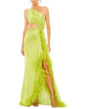 Mac Duggal One Shoulder Trumpet Gown Women's