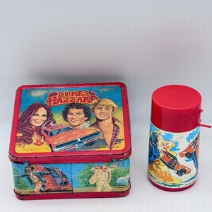 1980 Dukes of Hazzard Metal Lunchbox w/ Thermos Aladdin General Lee