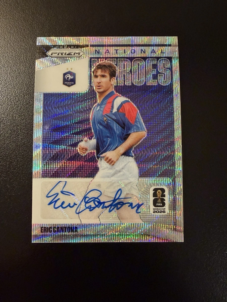 Eric Cantona Soccer Autographed Sports Trading Cards & Accessories