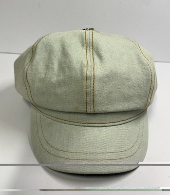 New Free People Washed Denim Jean Pocket Cadet Hat Cap Denim Embroidered Cadet Hat | Free People main image 3
