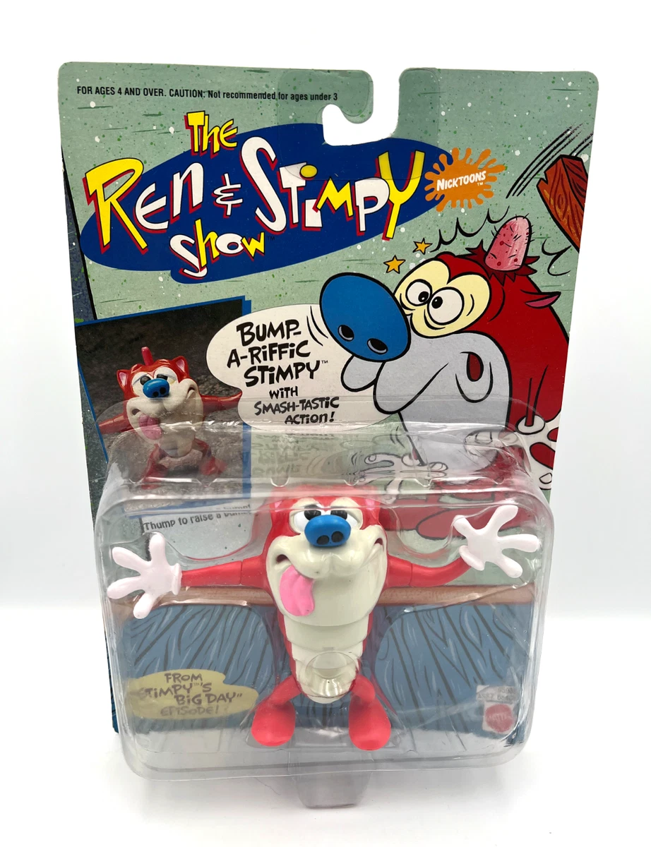 USAヴィンテージ　レン&スティンピー フィギュア ニコロデオン アメトイ Mattel Ren & Stimpy Cartoon & TV Character Action Figures with