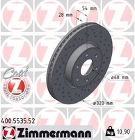 Zimmermann Bremsscheibe 400.5535.52 FüR MERCEDES-BENZ Passend FüR Nissan