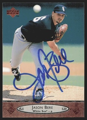 1996 Upper Deck #301 Jason Bere In Person Autograph, A10