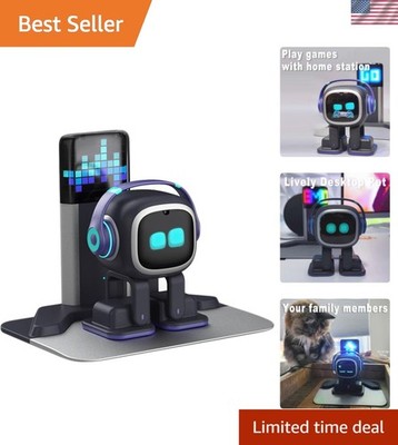 Smart AI Desk Companion with Voice Commands - Interactive EMO for Home & Office