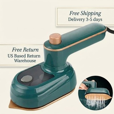Micro Steam Iron Machine Mini Portable Steamer Handheld Garment Clothes Ironing