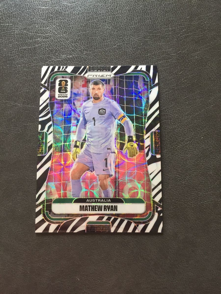 2026 Panini Prizm FIFA World Cup Mathew Ryan Australia Zebra SSP