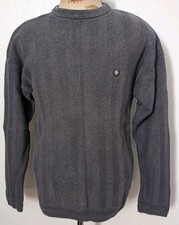 Chaps Ralph Lauren Knit Hand Framed Sweater Men's Cotton Gray Size Large