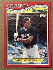 1990 Topps Toys R Us Rookies Baseball Card Carlos Martinez Chicago WhiteSox #18
