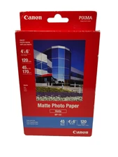 Canon Printer Photo Matte Paper, 4" x 6" 120 Sheets