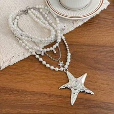 Layered Faux Pearl Necklace