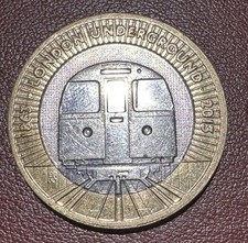 London Underground Roundel Sign 1863- 2013 2 Pound Coin Circulated