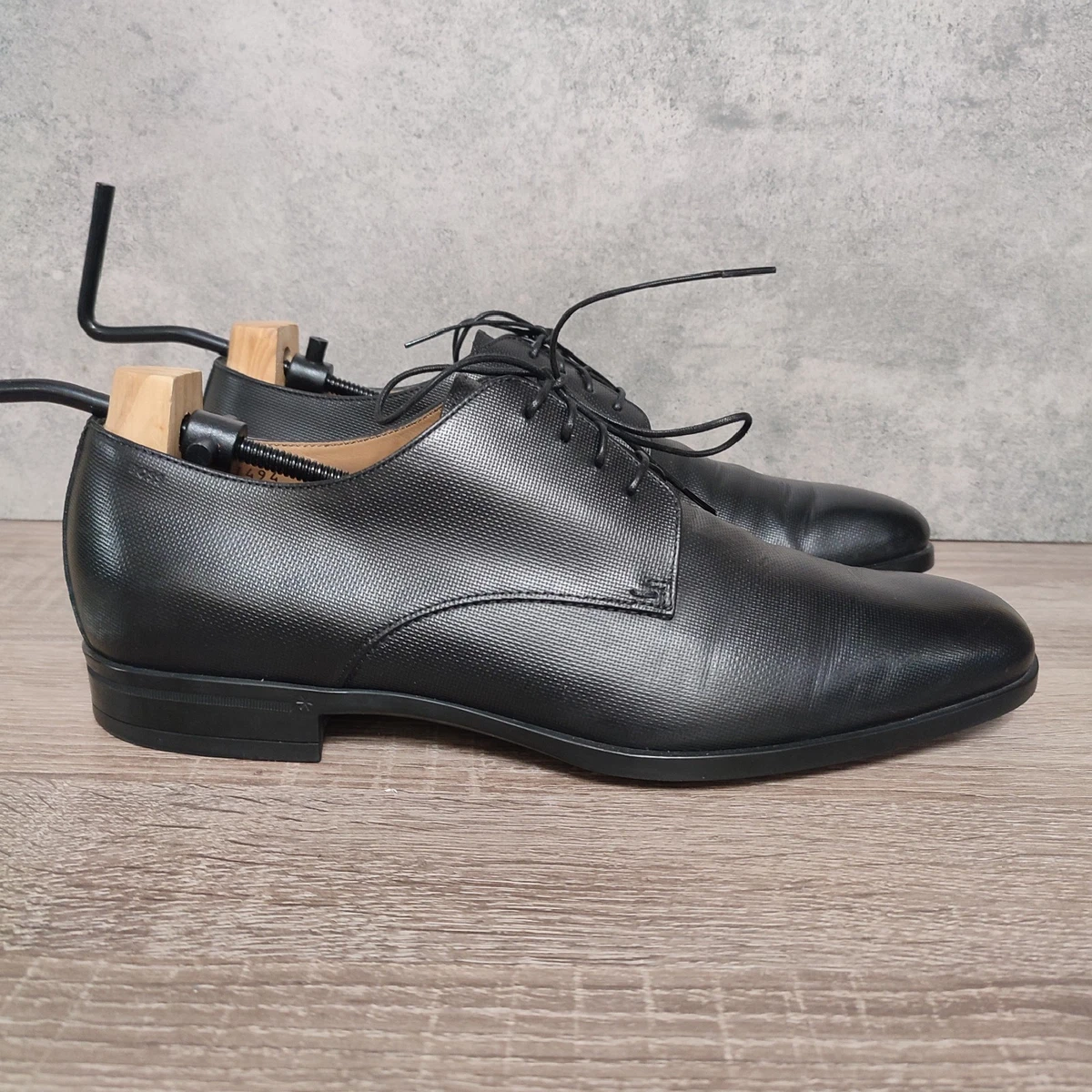 HUGO BOSS Leather Upper Black Casual Shoes for Men for sale 