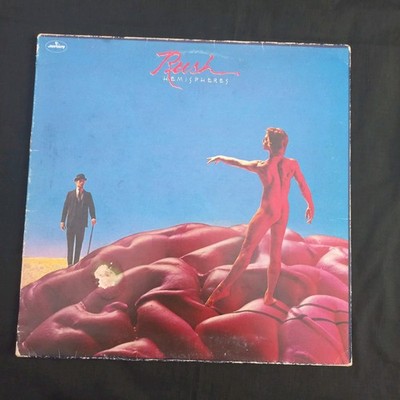 Rush - Hemispheres - UK Gatefold Vinyl LP - 1st Press  1Y/2Y TRIDENT  Matrix