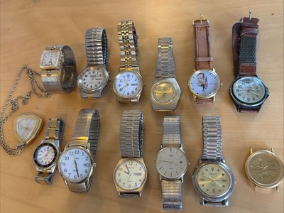 Vintage Watch Lot Men s Women s Citizen Timex Pedre Endura Seiko Xonix Bush