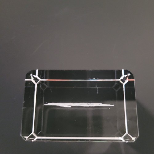 Crystal Glass Paperweight Cube 3D Laser Etched Kittens On Bench 3"x2"x2" - Picture 3 of 9