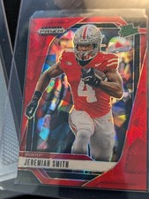 JEREMIAH SMITH 2025 PRIZM DRAFT PICKS RED ICE RATED PROSPECT #160 OSU SSP