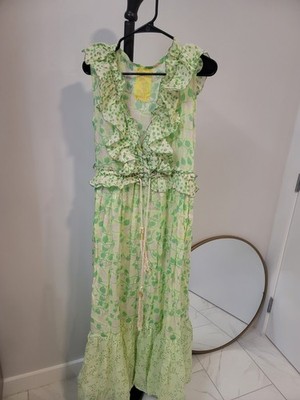 cloth maxi dress Corinne Double Cloth Maxi Dress