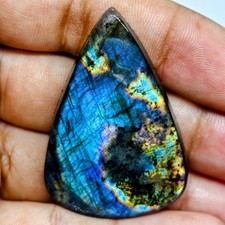77 Cts Natural Labradorite Cabochon Gemstone For Jewelry 44.8x30.3x7.6 MM