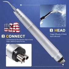Dental Ultrasonic Air Perio Scaler Handpiece Hygienist 4 Hole w/ 3 Tips Original