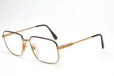 GRASSET old money glasses rectangular gold   vintage metal frame 80s