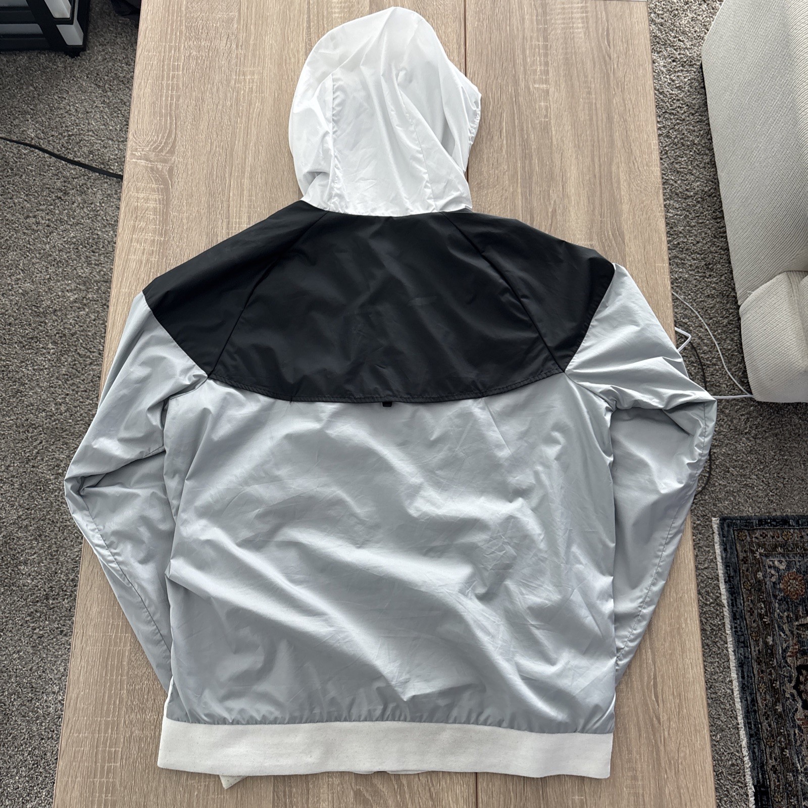 Nike Jacket Medium White Black Tech Sportswear Wi… - image 2