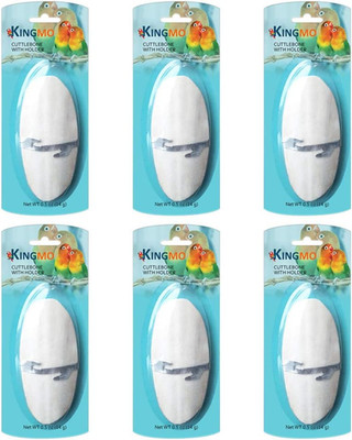 5''-5.5'' Bird Cuttlebone for Parakeets, Cuddle Bone with Metal Holder, Cuttlefish