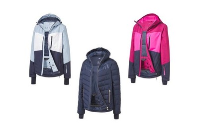 CRIVIT Damen Skijacke Schneejacke Wasserabweisend mit Schneefang