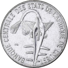 [#225146] West African States, Franc, 1984, Paris, Steel, AU, KM:8