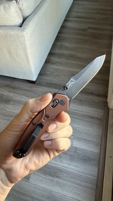 Benchmade 945BK-03 Mini Osborne CPM Magnacut Copper Aluminum Clip Point Knife
