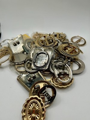 38 Old Stock Vintage Bolo Tie Mountings, Never worn, 1980's, Cabochon