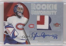 2005-06 Fleer Ultra Rookie Uniformity 1/5 Yann Danis #ARP-YD Patch Auto 0c3