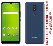 UNLOCKED or Cricket Icon 3 EC211002 32GB 4G LTE Android Smart Phone A GRADE 