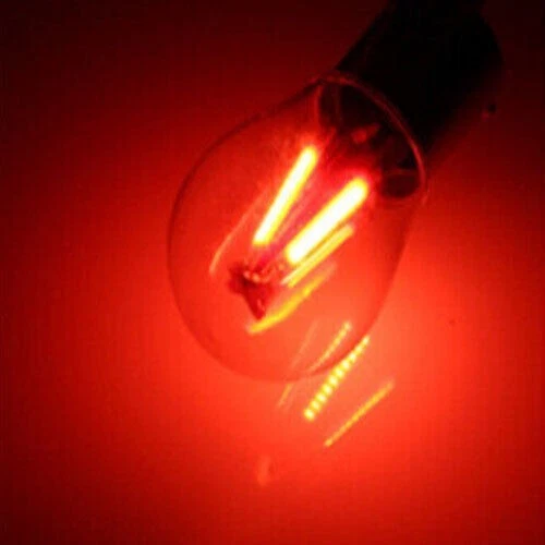 2STK Auto P21/5W BAY15D 1157 COB 4 LED Rückleuchte KFZ DC 12V-24V Rot - Bild 4 von 4