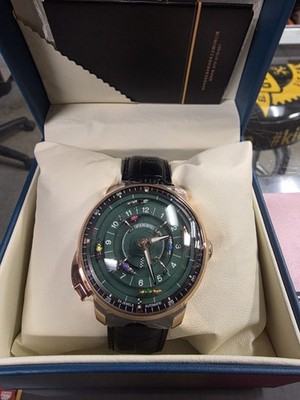 2025 PINDU Men's Automatic Watch Horse Racing track Rotating Watch Gold/Black