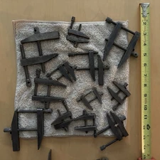 Eclipse Machinist Toe Clamps Lot Of 12 No411 England + USA Marked Milling Setup