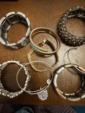 Lot Of 10 Bracelets in Mixed Colors  Styles Costume Jewelry