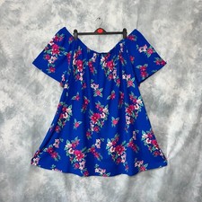 New Ladies CAPSULE Summer Holiday Dress Size 32 UK EUR 60 Blue Floral Knee Long