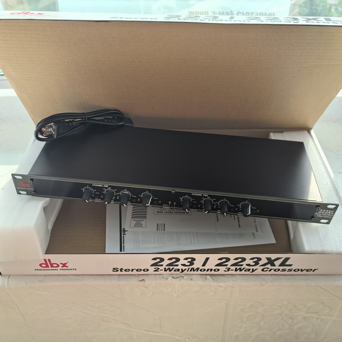 dbx 223XL Stereo 2-way Mono 3-way Crossover 1u96 for sale online