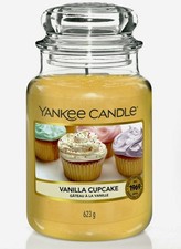 Image of Yankee Candle Vanilla Cupcake Large Jar 623G Scented Candle Brand New
