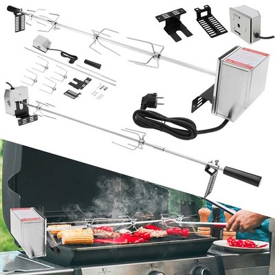 2x/4x Fleischnadel BBQ Grillspieß Edelstahl Fisch Profi Grillspieße Mit Motor