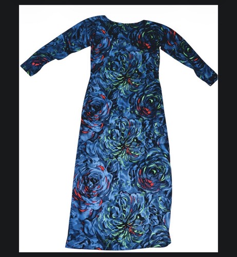 Vintage 1960s Vietnamese Ao Dai Tunic Dress Custom Homemade 1966-1969 Mod Floral