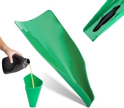 Flexible Oil Funnels Form a Foldable Bendable Draining Pan Tools | Reusable Fold
