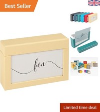 Stylish Photo Storage Box in Cream: Holds 100 Photos 10x15 cm - Unique Gift