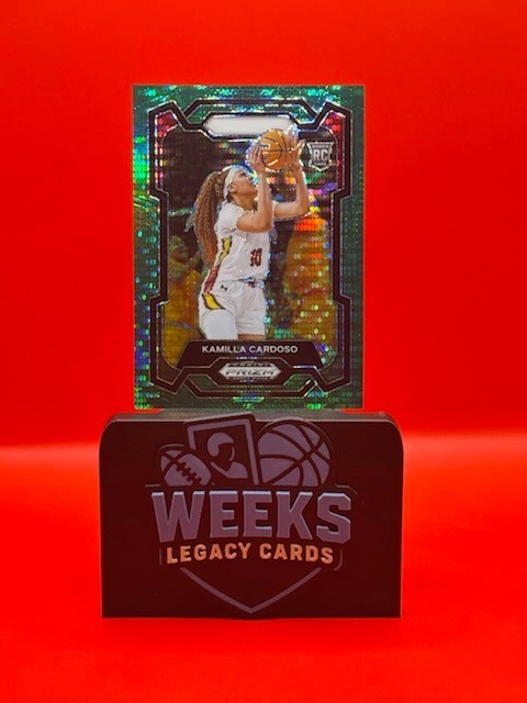 2024-25 Prizm Draft Picks Kamilla Cardoso #59 - Rookie RC - GREEN PULSAR /25
