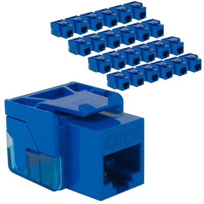 Icc Cat5e Keystone Jacks Pack Of 25 Poe Rated High Power Rj45 Connectors