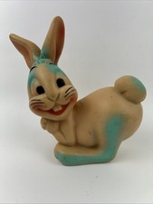 De colección 1956 Dreamland Creations Chirriante Conejo Conejo Juguete Animal Todavía Chirriando